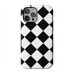 Black Checkerboard | High Contrast Design Case Phone Case Casetry Bold Flex + MagSafe® iPhone 12 Pro Max