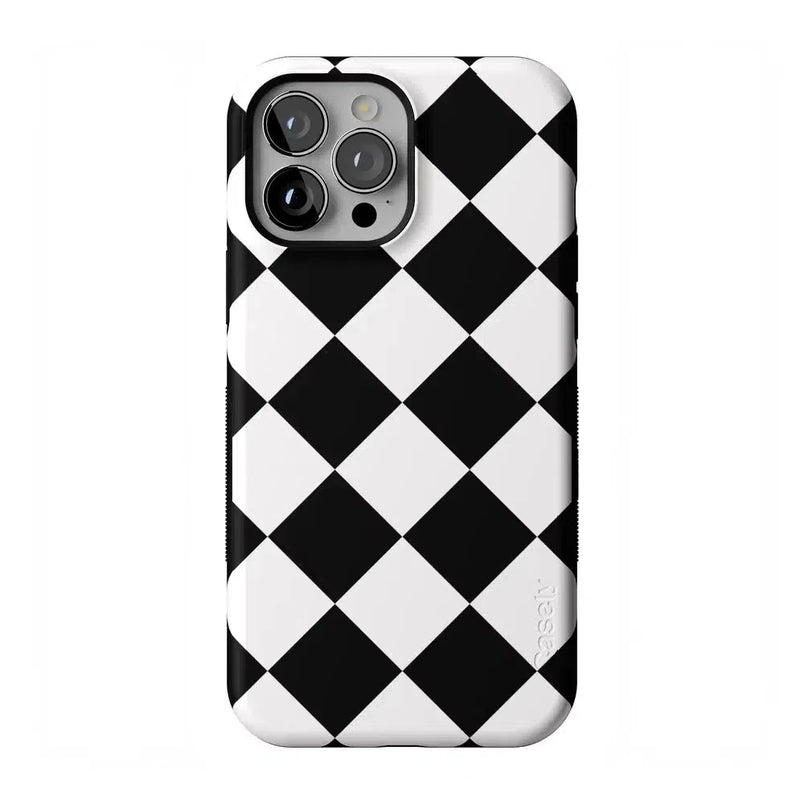 Black Checkerboard | High Contrast Design Case Phone Case Casetry Bold Flex + MagSafe® iPhone 13 Pro Max