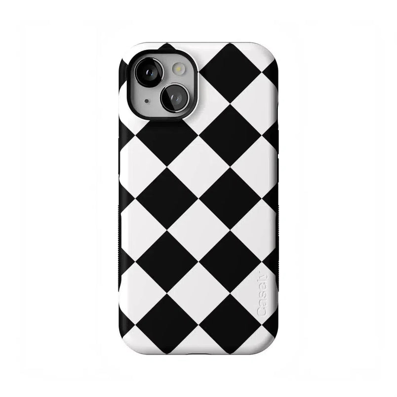 Black Checkerboard | High Contrast Design Case Phone Case Casetry Bold Flex + MagSafe® iPhone 13