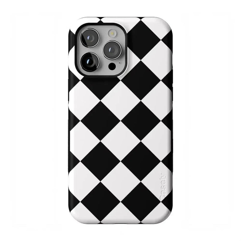 Black Checkerboard | High Contrast Design Case Phone Case Casetry Bold Flex + MagSafe® iPhone 14 Pro Max
