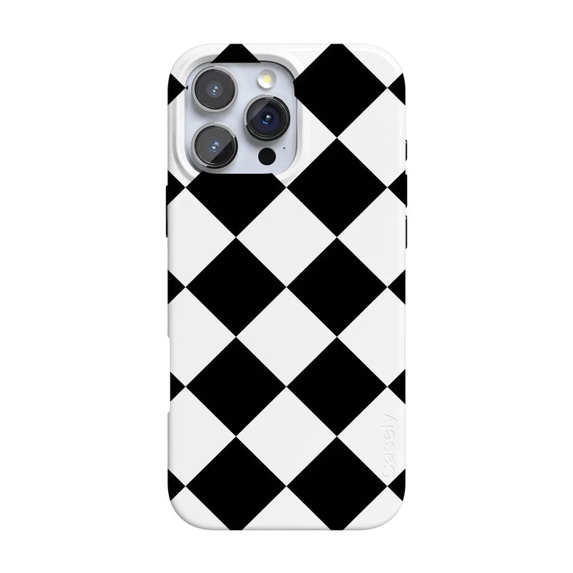Black Checkerboard | High Contrast Design Case Phone Case Casetry Classic + MagSafe® iPhone 16 Pro Max 