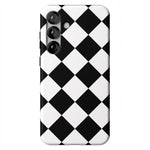 Black Checkerboard | High Contrast Design Case Phone Case Casetry Essential + MagSafe® Galaxy S25 Plus