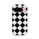 Black Checkerboard | High Contrast Design Case Phone Case Casetry Essential + MagSafe® Google Pixel 10 