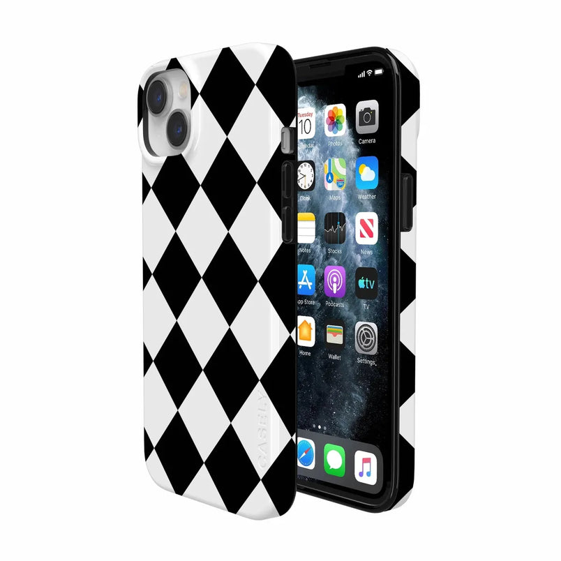 Black Checkerboard | High Contrast Design Case Phone Case Casetry 