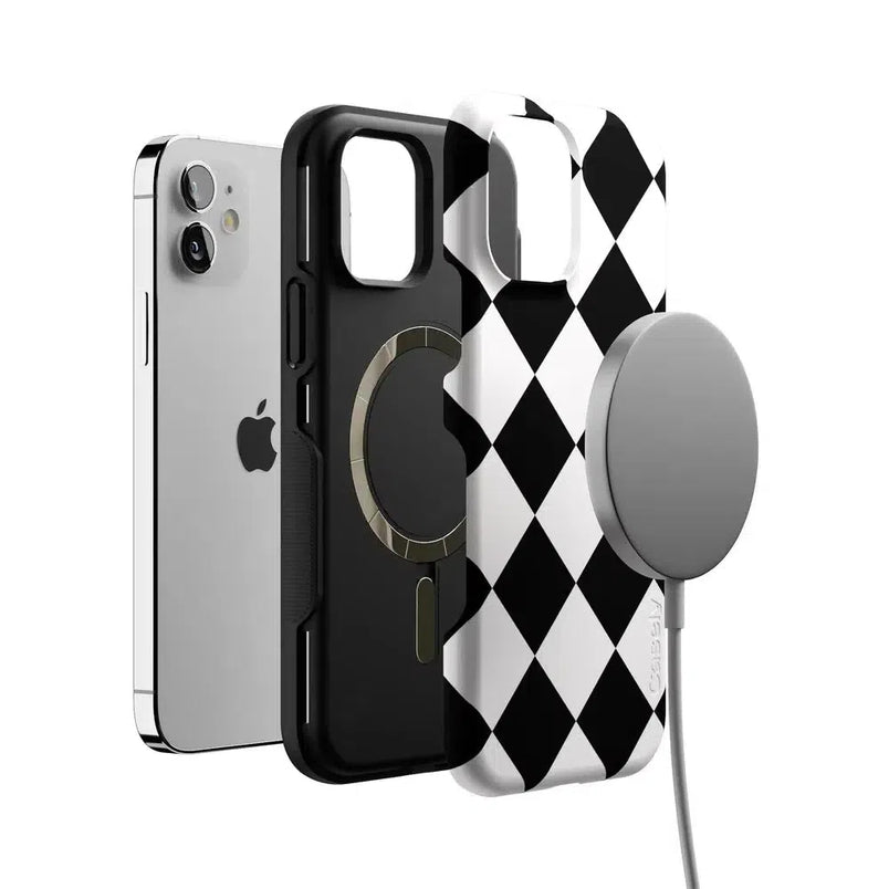 Black Checkerboard | High Contrast Design Case Phone Case Casetry 