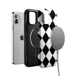 Black Checkerboard | High Contrast Design Case Phone Case Casetry 
