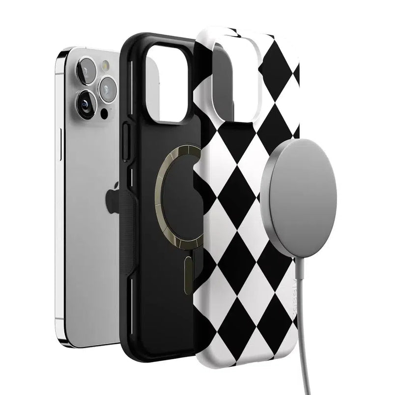 Black Checkerboard | High Contrast Design Case Phone Case Casetry 