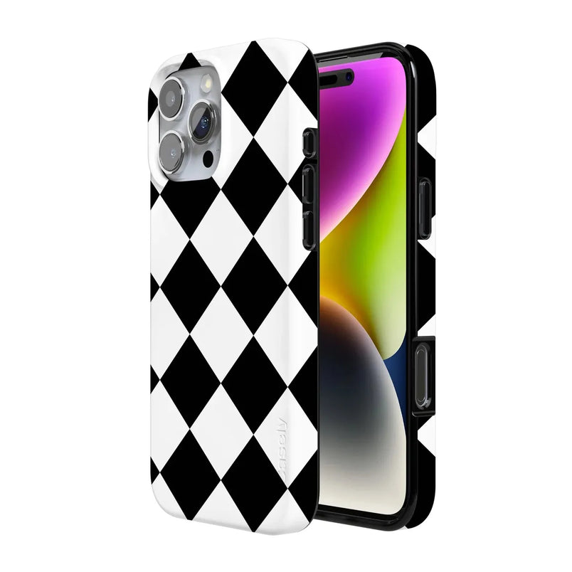 Black Checkerboard | High Contrast Design Case Phone Case Casetry 