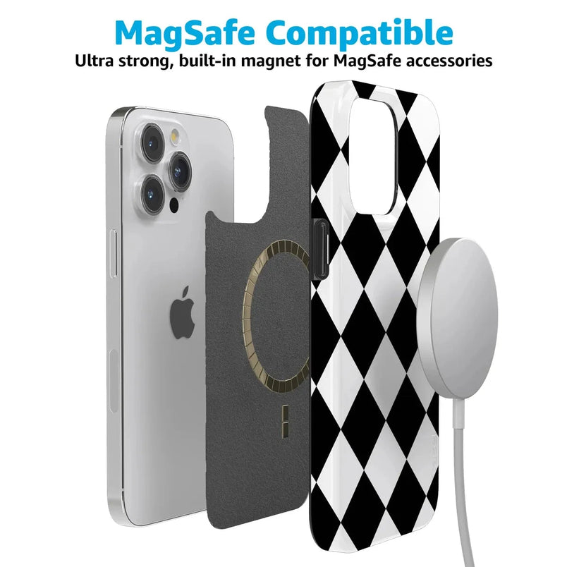 Black Checkerboard | High Contrast Design Case Phone Case Casetry 