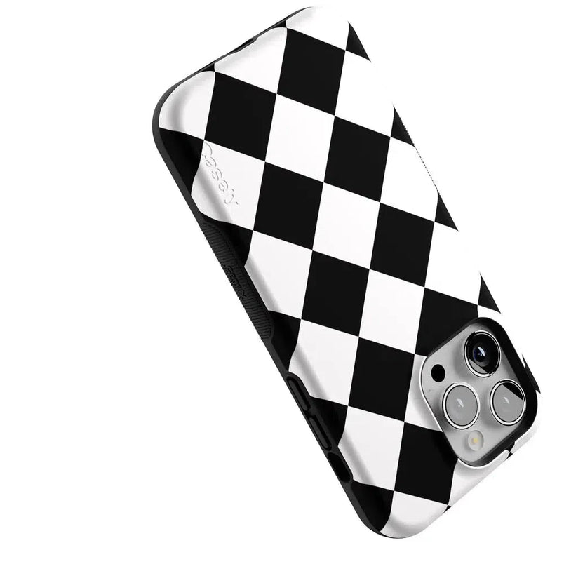 Black Checkerboard | High Contrast Design Case Phone Case Casetry 