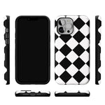 Black Checkerboard | High Contrast Design Case Phone Case Casetry 