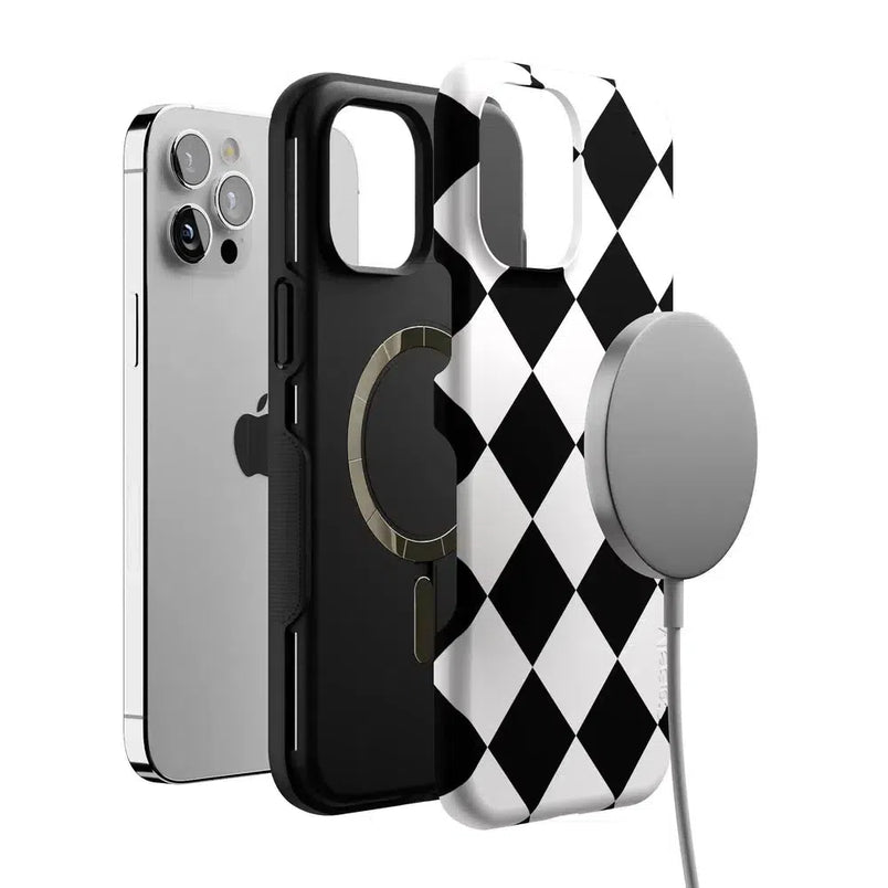 Black Checkerboard | High Contrast Design Case Phone Case Casetry 