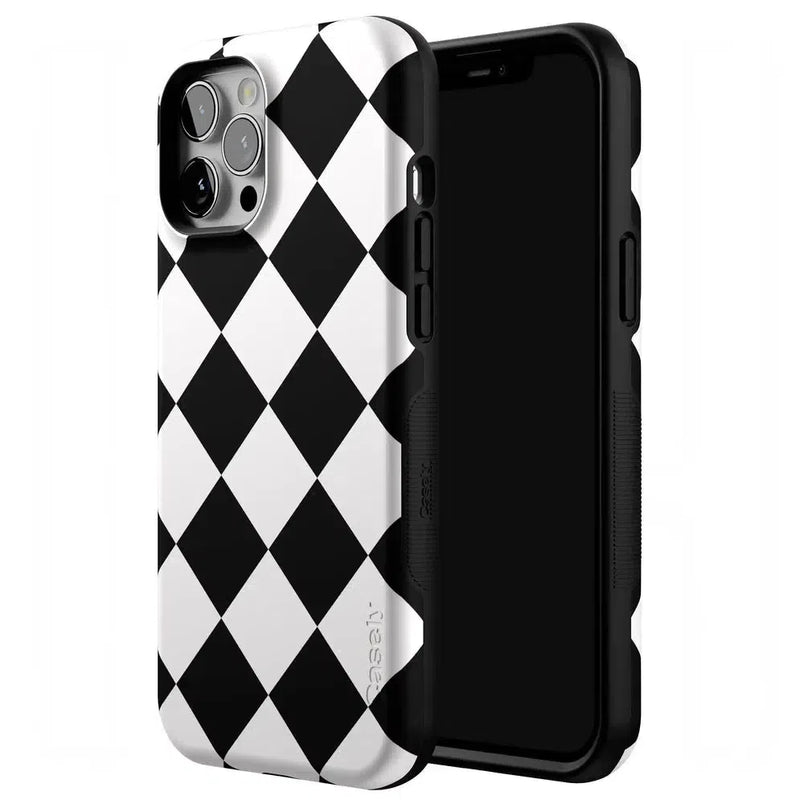 Black Checkerboard | High Contrast Design Case Phone Case Casetry 