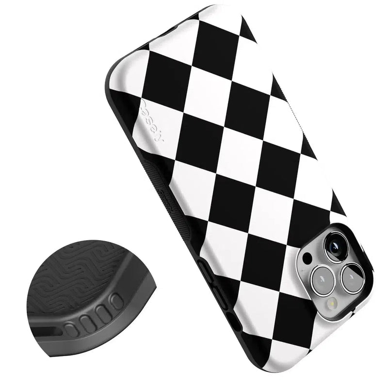 Black Checkerboard | High Contrast Design Case Phone Case Casetry 