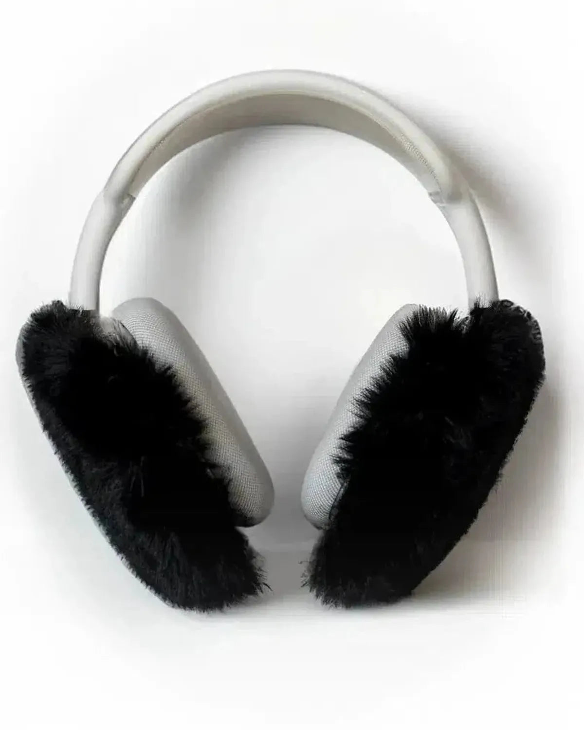 Black Fluffy Earmuffs AirPods Max Case - Thumbnail 3