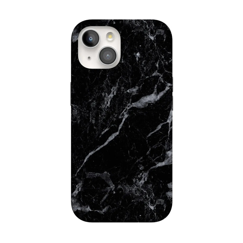 Black Pearl | Classic Black Marble Case iPhone Case get.casely Classic + MagSafe® iPhone 15 