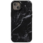 Black Pearl | Classic Black Marble Case iPhone Case get.casely Essential + MagSafe® iPhone 15 Plus