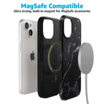 Black Pearl | Classic Black Marble Case iPhone Case get.casely 