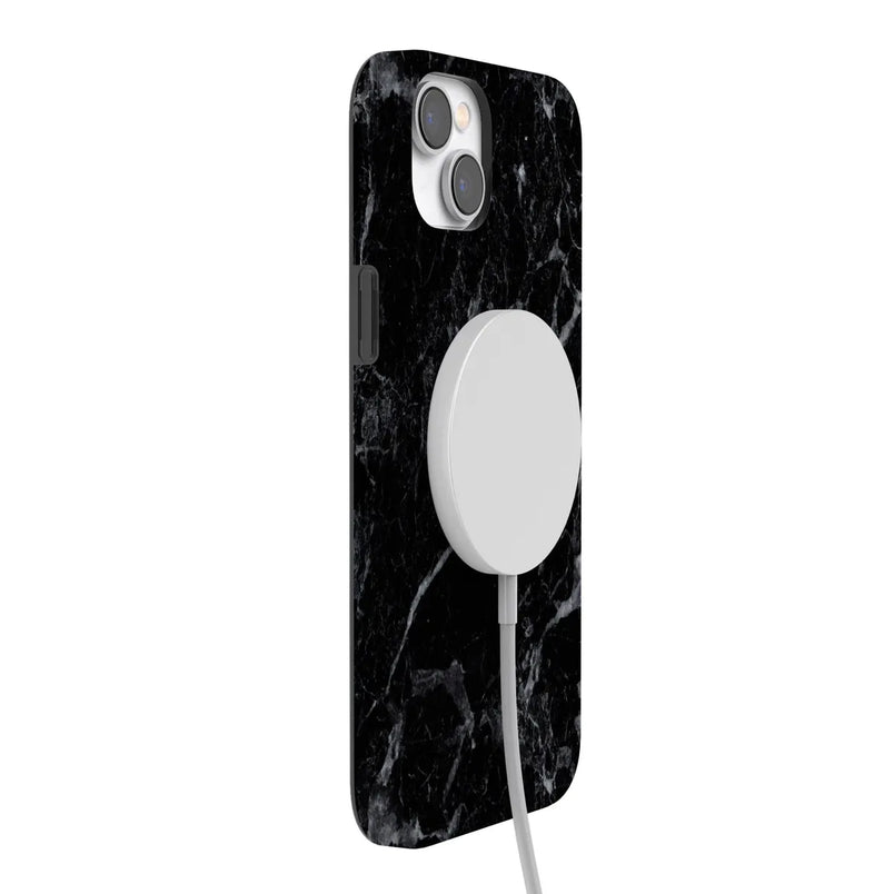 Black Pearl | Classic Black Marble Case iPhone Case get.casely 