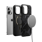 Black Pearl | Classic Black Marble Case iPhone Case get.casely 