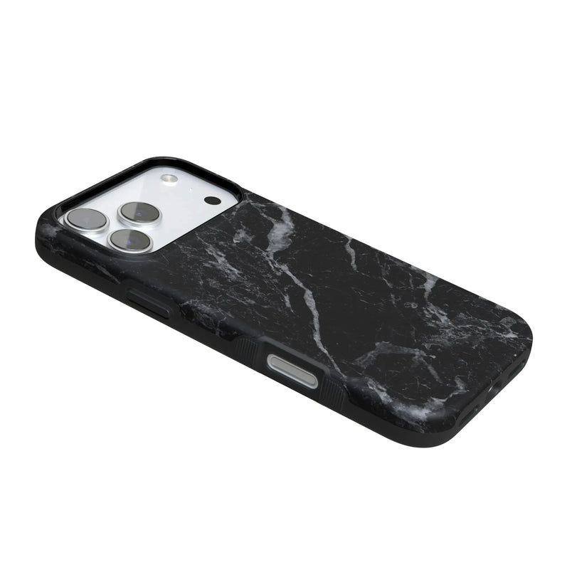 Black Pearl | Classic Black Marble Case iPhone Case get.casely 