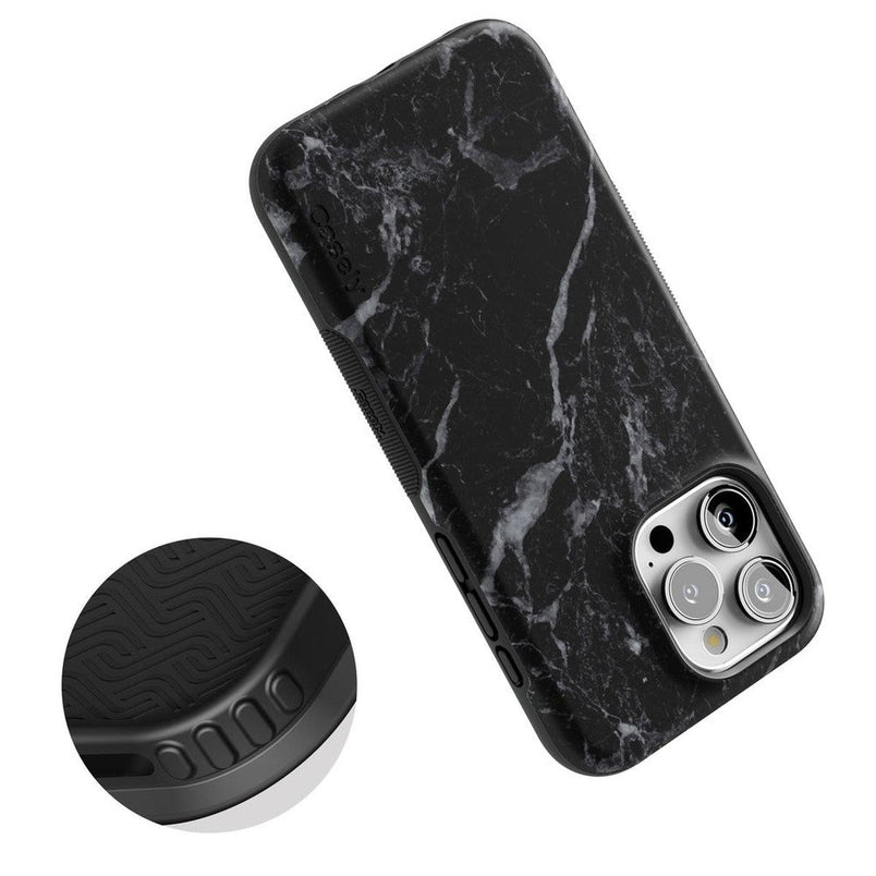 Black Pearl | Classic Black Marble Case iPhone Case get.casely 