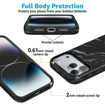 Black Pearl | Classic Black Marble Case iPhone Case get.casely 