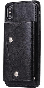 Black Vegan Leather | Wallet Case iPhone Case get.casely 