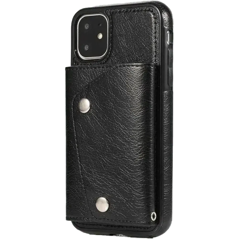 Black Vegan Leather | Wallet Case iPhone Case get.casely Wallet iPhone 11 Pro 