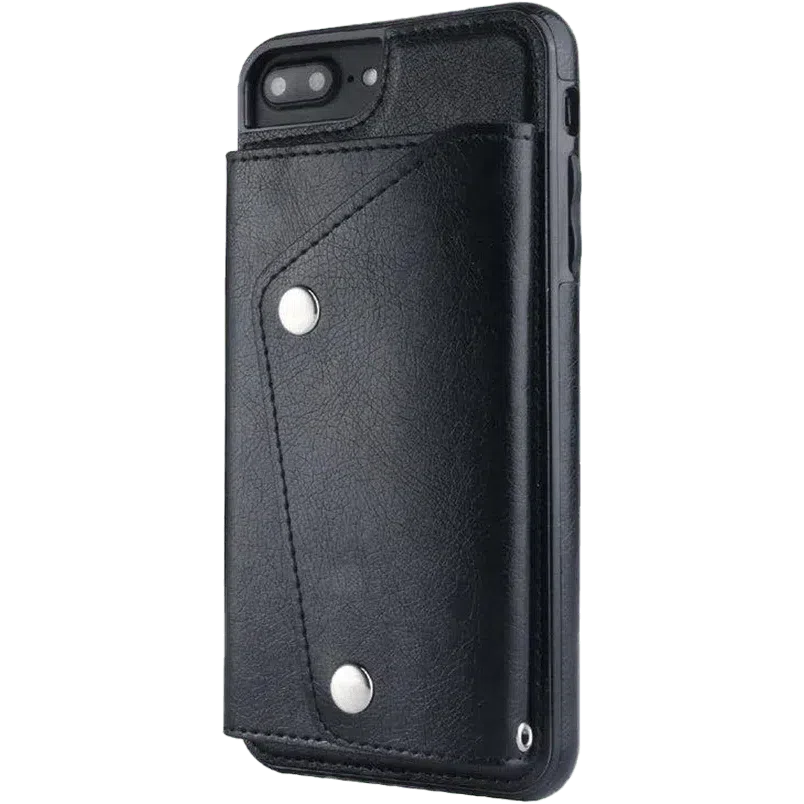Black Vegan Leather | Wallet Case iPhone Case get.casely Wallet iPhone 7 