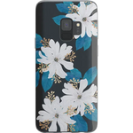 Blue and Gold Clear Floral Samsung Case Samsung Case get.casely Classic Galaxy S9 Plus 