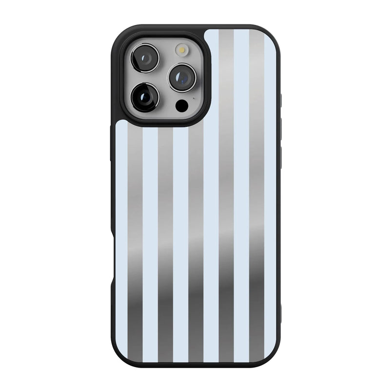 Blue Stripes | Sunday Best Case Phone Case get.casely Align Reflect + MagSafe® iPhone 16 Pro Max 