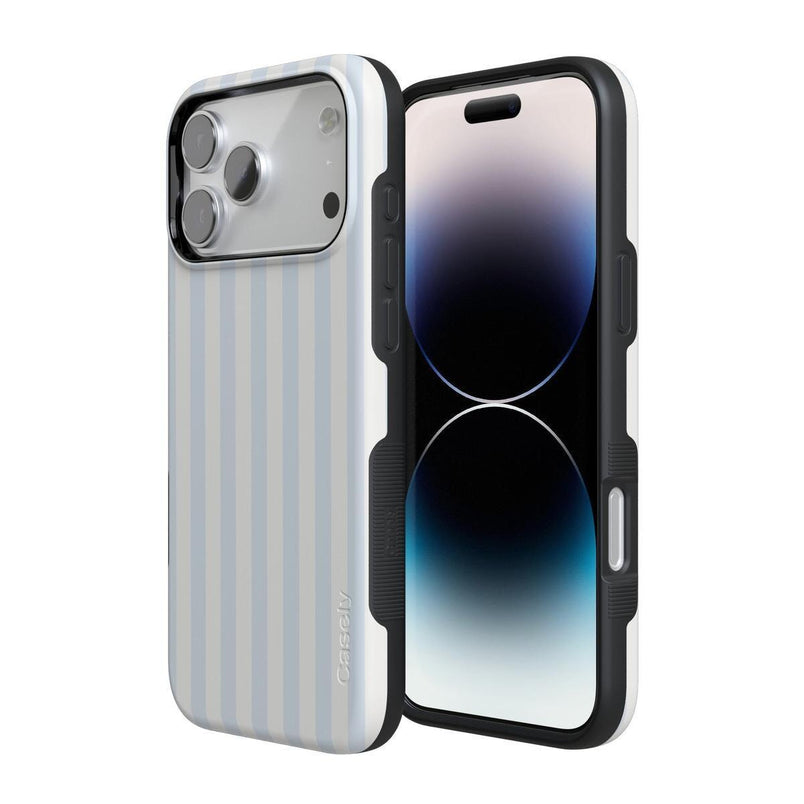 Casely iPhone 15 Pro Max Compatible with MagSafe Blue Stripes | Sunday Best Case Align + MagSafe Casely iPhone 15 Pro Max Compatible with MagSafe Blue Stripes | Sunday Best Case Align + MagSafe