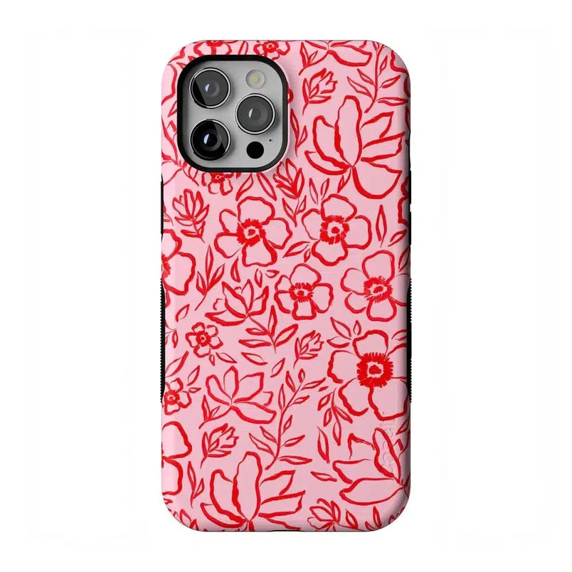 Blush Garden | Floral Doodle Case Phone Case Casetry Bold Flex + MagSafe® iPhone 12 Pro Max