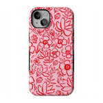 Blush Garden | Floral Doodle Case Phone Case Casetry Bold Flex + MagSafe® iPhone 14 Plus