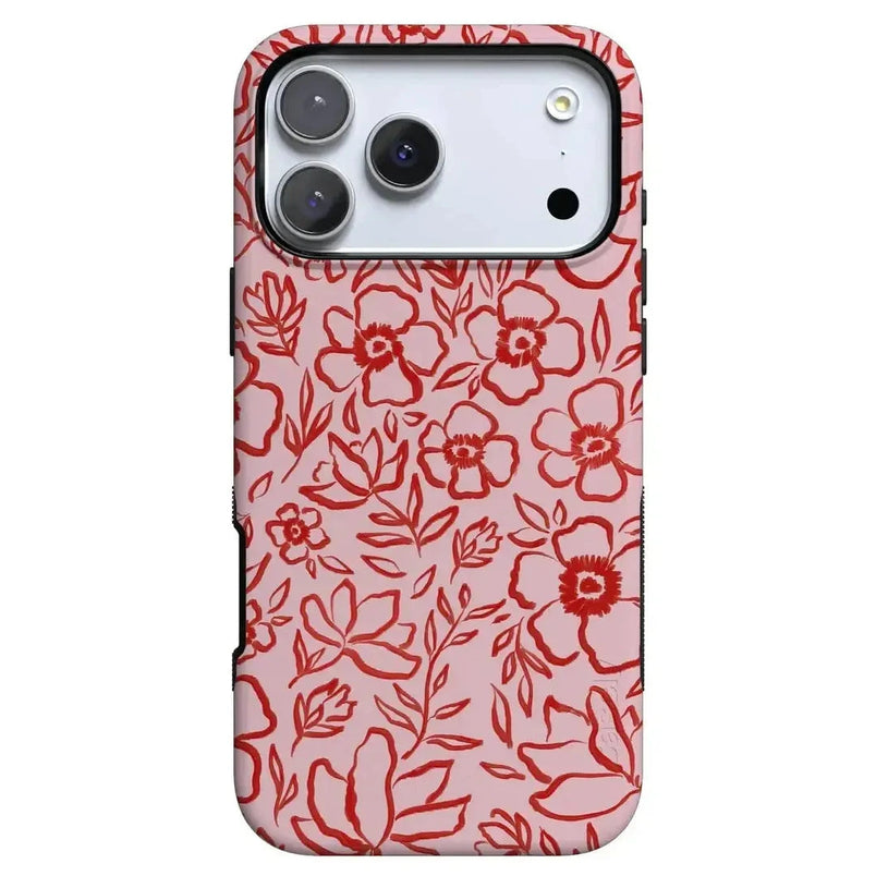 Blush Garden | Floral Doodle Case Phone Case Casetry Bold Flex + MagSafe® iPhone 17 Pro Max 