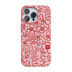 Blush Garden | Floral Doodle Case Phone Case Casetry Classic + MagSafe® iPhone 16 Pro Max 
