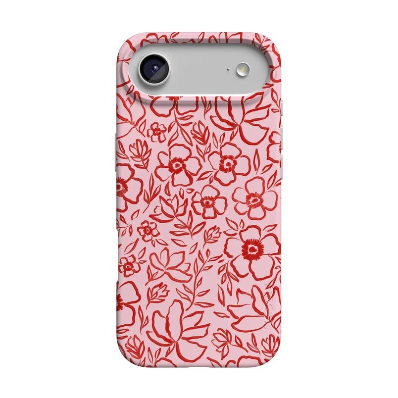 Blush Garden | Floral Doodle Case Phone Case Casetry Classic + MagSafe® iPhone 17 Air 
