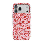 Blush Garden | Floral Doodle Case Phone Case Casetry Classic + MagSafe® iPhone 17 Pro Max 