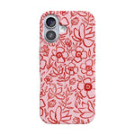 Blush Garden | Floral Doodle Case Phone Case Casetry Classic + MagSafe® iPhone 17 