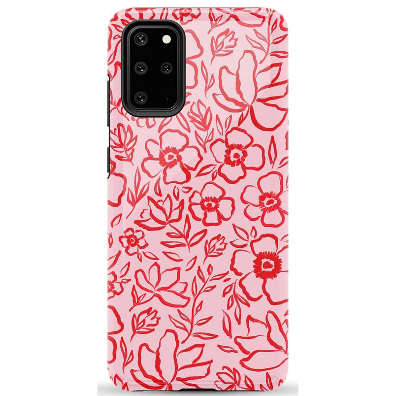 Blush Garden | Floral Doodle Case Phone Case Casetry Essential Galaxy S20 Plus