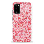 Blush Garden | Floral Doodle Case Phone Case Casetry Essential Galaxy S20