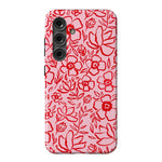 Blush Garden | Floral Doodle Case Phone Case Casetry Essential Galaxy S24