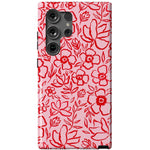 Blush Garden | Floral Doodle Case Phone Case Casetry Essential Galaxy S24 Ultra