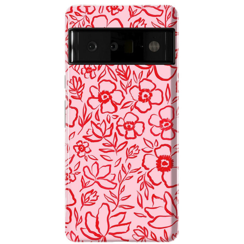 Blush Garden | Floral Doodle Case Phone Case Casetry Essential Google Pixel 6