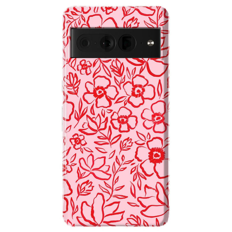 Blush Garden | Floral Doodle Case Phone Case Casetry Essential Google Pixel 7 Pro