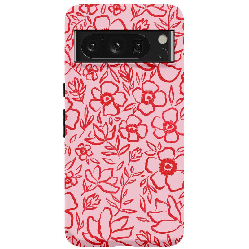 Blush Garden | Floral Doodle Case Phone Case Casetry Essential Google Pixel 9