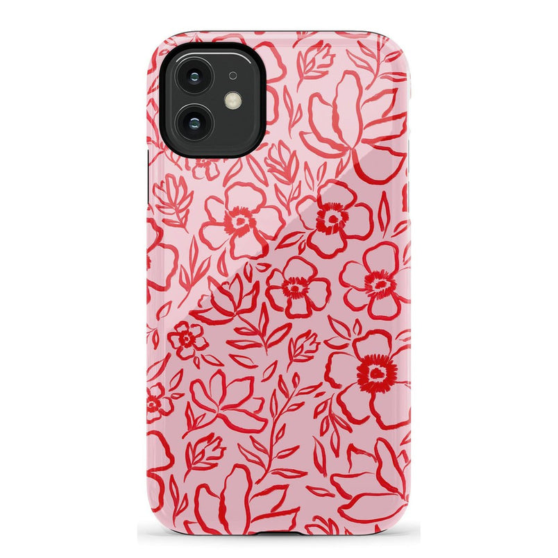 Blush Garden | Floral Doodle Case Phone Case Casetry Essential iPhone 11