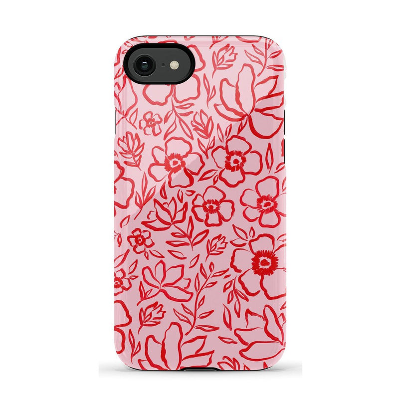 Blush Garden | Floral Doodle Case Phone Case Casetry Essential iPhone 6/7/8