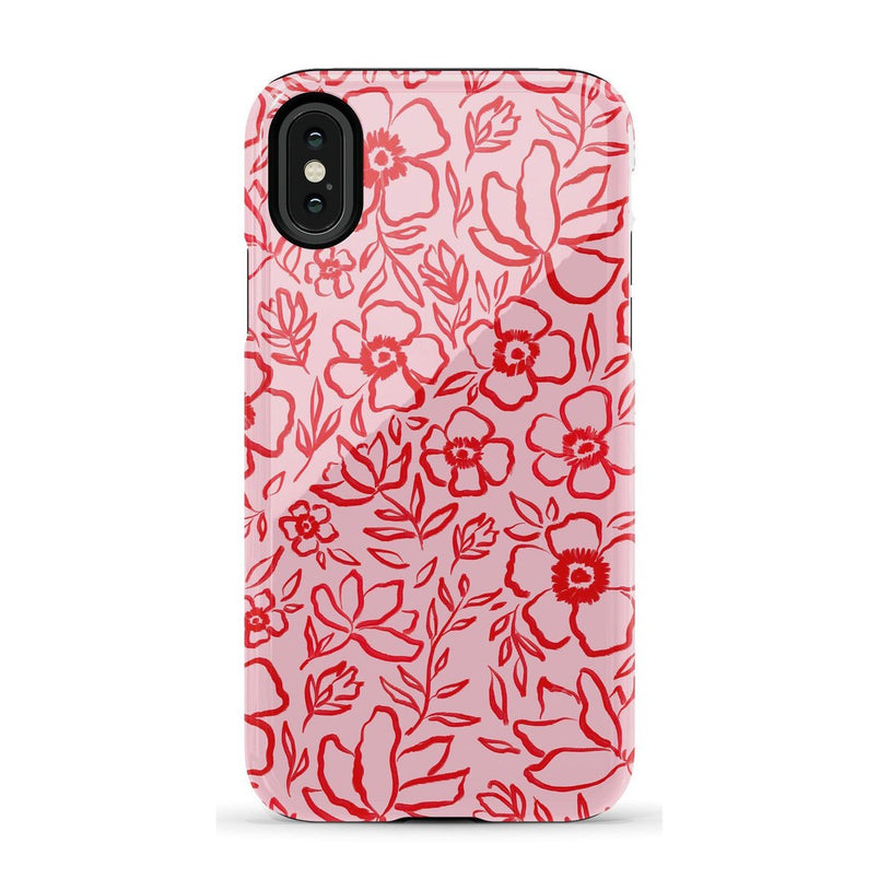 Blush Garden | Floral Doodle Case Phone Case Casetry Essential iPhone X / XS 